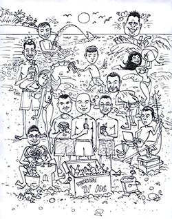Gift Caricature for Bachelor Party