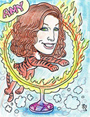 Circus Theme Gift Caricature from a Photo for a Corporate Gift - Tiger