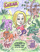 Animal, Kid's Theme Parties, Action Caricatures by Bill  Phoenix, Scottsdale, Tempe, Chandler, Glendale, Mesa, Gilbert