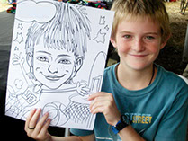Kid's Theme Parties, Sports, Action Caricatures by Bill  Phoenix, Scottsdale, Tempe, Chandler, Glendale, Mesa, Gilbert
